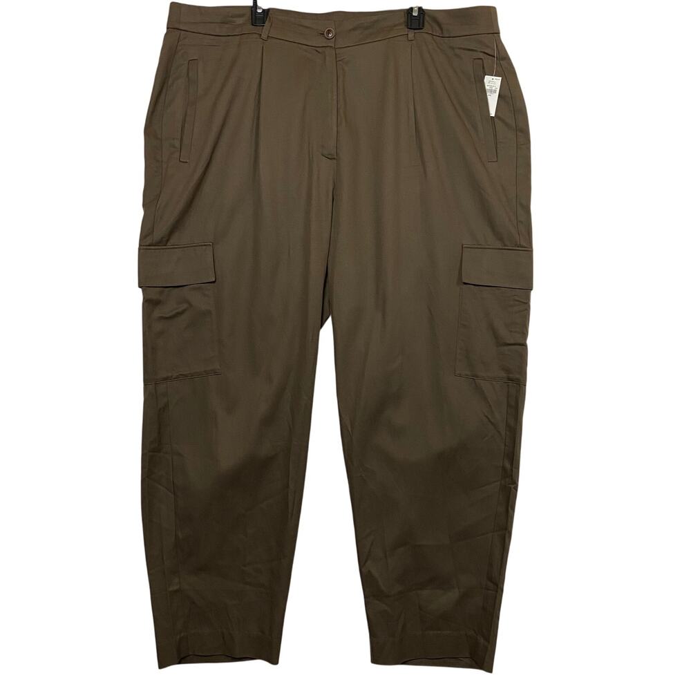 Old Navy Taylor Straight Leg Extra High Rise Cargo Trouser Pant Size XXL 2XL NWT